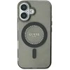 Guess IML Rhinestones MagSafe Apple iPhone 16 – dėklas telefonui juodos spalvos