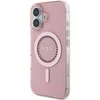 Guess IML Rhinestones MagSafe Apple iPhone 16 - dėklas telefonui rožinės spalvos