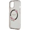 Guess IML Flowers Wreath MagSafe Apple iPhone 15 / 14 / 13 – dėklas telefonui juodos spalvos