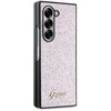 Guess PC/TPU Glitter Flakes Metal Logo Samsung Galaxy Z Fold6 dėklas telefonui rožinės spalvos