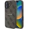 Guess PU 4G Classic Logo MagSafe dėklas skirtas Apple iPhone 16 Plus Brown