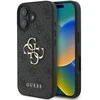 Guess PU 4G Metal Logo Apple iPhone 16 Plus dėklas telefonui pilkos spalvos