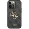 Dėklas Cg Mobile France GUHCP13L4GMGGR Guess PU 4G metalinis logotipas Zadní Kryt pro iPhone 13 Pro Pilkas (Pilkas)