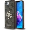 Guess PU 4G Metal Logo Apple iPhone 16e dėklas telefonui rudos spalvos