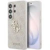 Guess PU 4G Metal Logo dėklas skirtas Samsung Galaxy S26 Ultra rožinės spalvos