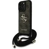 GUESS dėklas skirtas Apple iPhone 16 Pro GUHCP16LP4GMGCRW (CBDY PU 4G Big Logo W/Cord Strap) rudos spalvos
