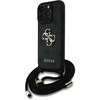 GUESS dėklas skirtas Apple iPhone 16 Pro GUHCP16LP4GMGCRK (CBDY PU 4G Big Logo W/Cord Strap) juodos spalvos
