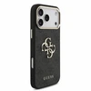 Dėklas Guess PU 4G Metal Logo Strap Case, skirta iPhone 18 Pro Max, juoda