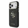 Dėklas Guess PU 4G Metal Logo Strap Case, skirta iPhone 18 Pro Max, juoda