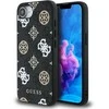 Guess PU 4G Peony MagSafe dėklas skirtas Apple iPhone 16e/17e juodos spalvos