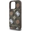 Guess PU 4G Peony MagSafe Apple iPhone 16 Pro dėklas telefonui rudos spalvos