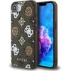 Guess PU 4G Peony MagSafe Apple iPhone 16e dėklas telefonui rudos spalvos