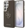 Guess PU 4G Resin Metal Logo dėklas skirtas Samsung Galaxy S26 Ultra rudos spalvos