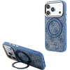 Dėklas Guess PU 4G Ring Stand MagSafe Case, skirtas iPhone 18 Pro, mėlynas