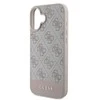 Guess GUHCP16SG4GLPI Apple iPhone 16 6.1″ rožinės spalvos harddėklas 4G Bottom Stripe
