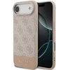 Guess PU 4G Stripe dėklas skirtas Apple iPhone Air Rožinė