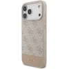 Guess PU 4G Stripe dėklas skirtas Apple iPhone 17 Pro Max Rožinė