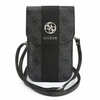 Telefono krepšys Guess 4G & Classic Logos Stripe Strap juodas