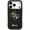 Dėklas Guess PU Fixed Glitter 4G Metal Logo Case for iPhone 18 Pro Juodas