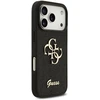 Dėklas Guess PU Fixed Glitter 4G Metal Logo Case for iPhone 18 Pro Juodas