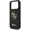 Dėklas Guess PU Fixed Glitter 4G Metal Logo Case for iPhone 18 Pro Juodas