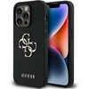 Guess PU Grained 4G Metal Logo Apple iPhone 13 Pro dėklas telefonui juodos spalvos