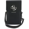 Dėklas Guess PU Grained 4G Metal Logo telefono krepšys, juodas
