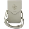 Dėklas Guess PU Grained 4G Metal Logo telefono krepšys smėlio spalvos