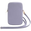 Guess krepšys su užtrauktuku Triangle 4G (GUWBZPGSTEGU) violetinės spalvos