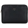 Guess PU Grained Triangle Logo dėklas nešiojamam kompiuteriui 14" juodos spalvos