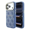 Guess Embossed 4G Classic MagSafe dėklas skirtas iPhone 18 Pro Max / iPhone 17 Pro Max mėlynas