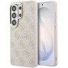 Guess PU Leather 4G Gold Frame Magnetic dėklas skirtas Samsung Galaxy S26 Ultra rožinės spalvos
