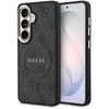 Guess PU Leather 4G Gold Frame Magnetic dėklas skirtas Samsung Galaxy S26 juodos spalvos