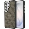 Guess PU Leather 4G Gold Frame Magnetic dėklas skirtas Samsung Galaxy S26 Ultra rudos spalvos