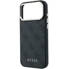 Dėklas Guess PU Leather 4G Gold Frame MagSafe Case for iPhone 18 Pro Max Juodas
