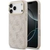 Guess PU Leather 4G Gold Frame MagSafe dėklas skirtas Apple iPhone 17 Pro Max rožinės spalvos