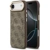 Guess PU Leather 4G Gold Frame MagSafe dėklas skirtas Apple iPhone 17 Air rudos spalvos