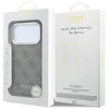 Guess PU odos 4G Gold Frame MagSafe dėklas iPhone 18 Pro Max rudos spalvos