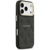 Guess PU Leather 4G Gold Frame MagSafe dėklas skirtas Apple iPhone 17 Pro juodos spalvos