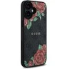 Guess GUHMP16SP4ROPEMCK Apple iPhone 16 6.1" dėklas telefonui juodos spalvos 4G Flowers Print MagSafe