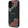 Guess GUHMP16SP4ROPEMCK Apple iPhone 16 6.1" dėklas telefonui juodos spalvos 4G Flowers Print MagSafe