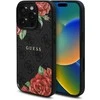 Guess GUHMP16LP4ROPEMCK Apple iPhone 16 Pro 6.3″ dėklas telefonui juodos spalvos 4G Flowers Print MagSafe