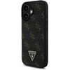 Guess New 4G Triangle Case Apple iPhone 16 6.1" - dėklas telefonui juodos spalvos