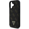 Guess New 4G Triangle Case Apple iPhone 16 6.1" - dėklas telefonui juodos spalvos