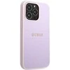 Dėklas Guess GUHCP13LPSASBPU iPhone 13 Pro / 13 6,1" purpurowy/violetinė Saffiano Hot Stamp & Metal Logo