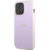 Dėklas Guess GUHCP13LPSASBPU iPhone 13 Pro / 13 6,1" purpurowy/violetinė Saffiano Hot Stamp & Metal Logo