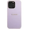 Dėklas Guess GUHCP13LPSASBPU iPhone 13 Pro / 13 6,1" purpurowy/violetinė Saffiano Hot Stamp & Metal Logo