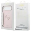 Guess PU Resin Logo dėklas skirtas Apple iPhone Air Rožinė