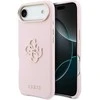 Guess PU Resin Logo dėklas skirtas Apple iPhone Air Rožinė