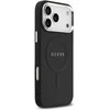 Guess PU Saffiano MagSafe dėklas skirtas iPhone 17 Pro Max juodos spalvos